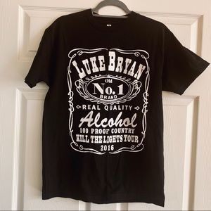 Luke Bryan Kill the Lights Tour Band Tee sz M